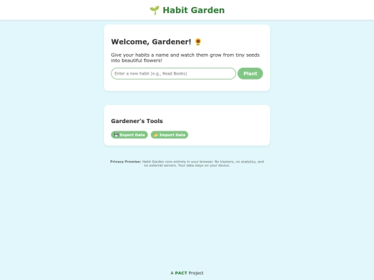 habitgarden screenshot