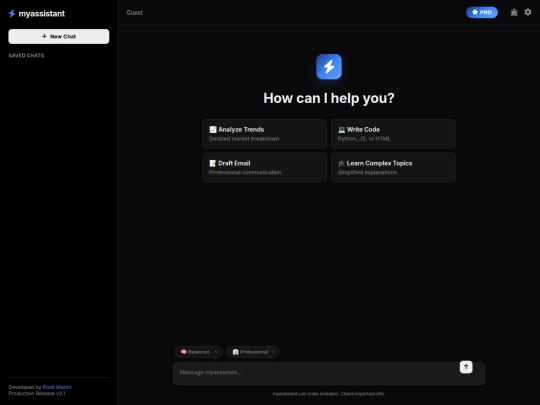 myassistant/BETA/chat3 screenshot