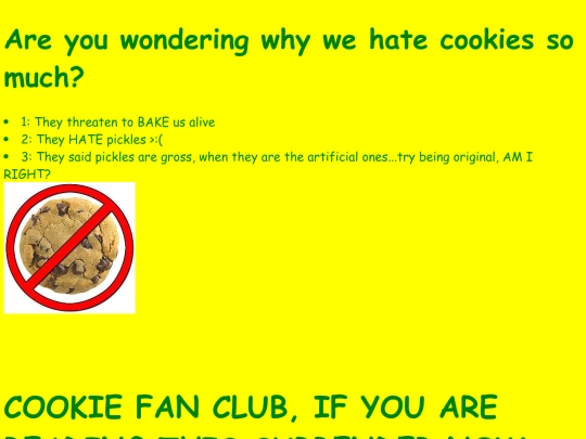 Cookiesareturds screenshot