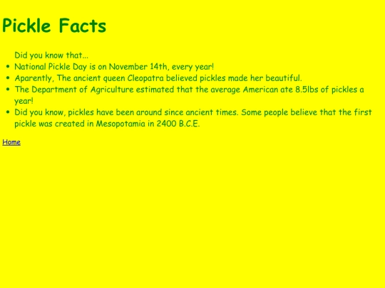 PickleFacts screenshot