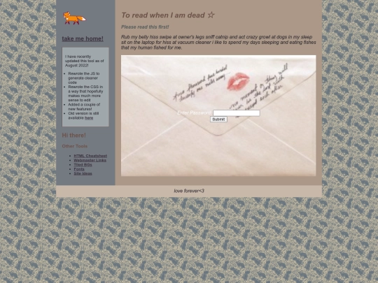 letters screenshot