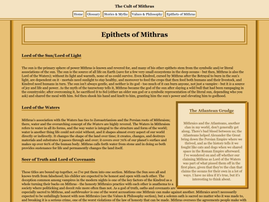 epithets screenshot