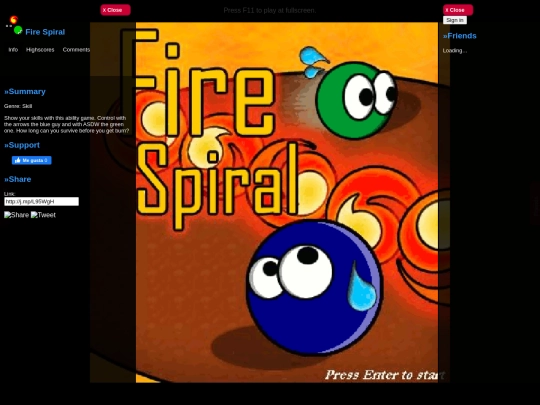 games/firespiral screenshot