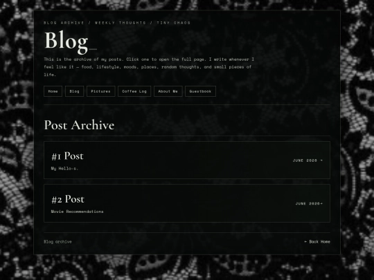 blog screenshot