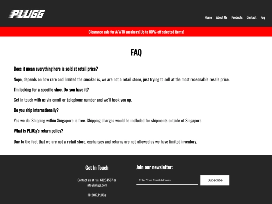 faq screenshot