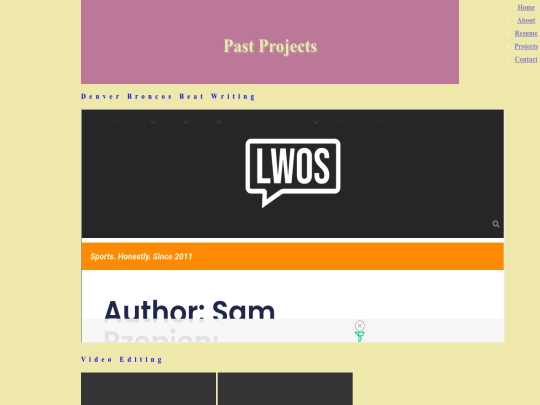 secondary pages/work screenshot