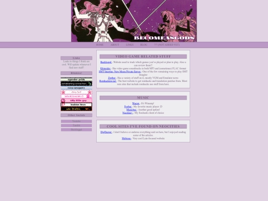links screenshot