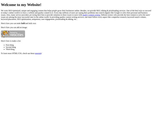 index screenshot