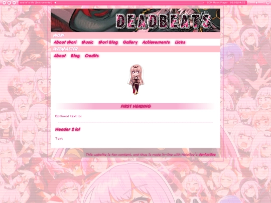 blog screenshot