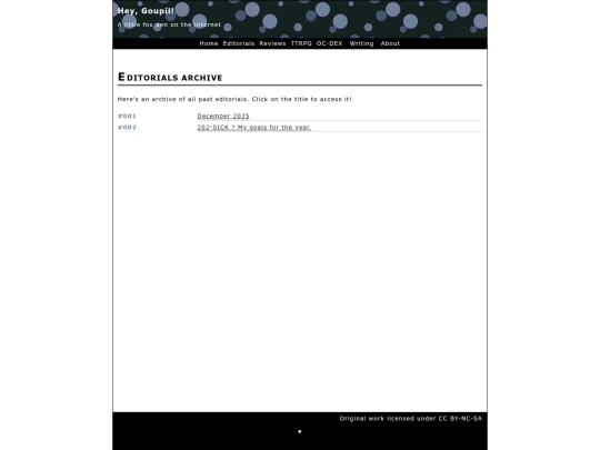 editorials/home screenshot