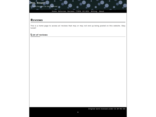 reviews/home screenshot