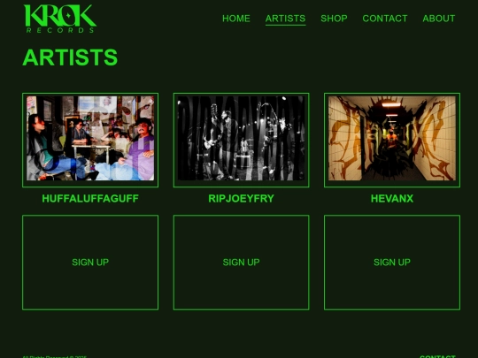 artists screenshot
