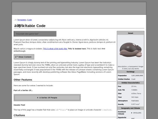misc/wikitable screenshot