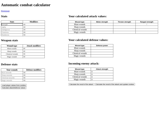 combcalc screenshot