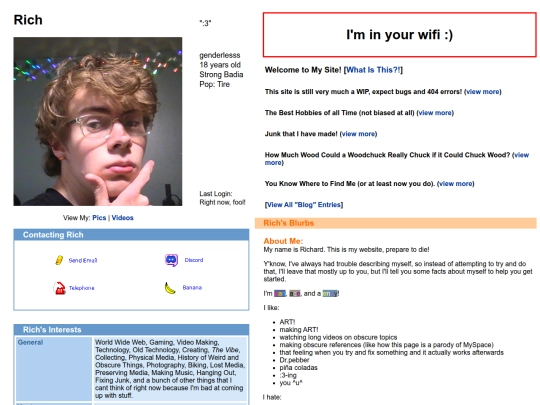 about-me screenshot