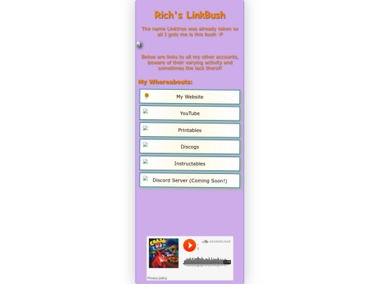 about-me/linkbush screenshot