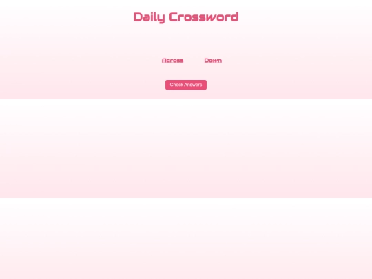 crossword screenshot