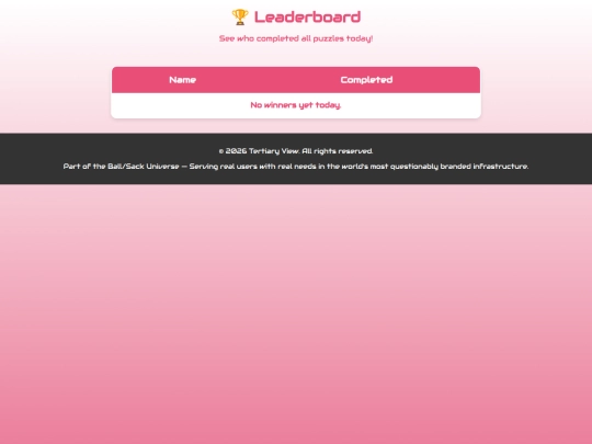 leaderboard screenshot