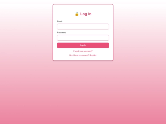 login screenshot