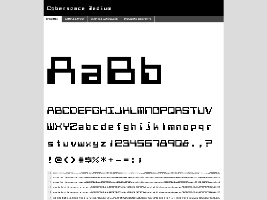 fonts/webfontkit-20240408-233122/cyberspace-demo screenshot