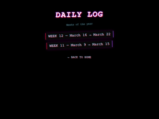 diary screenshot