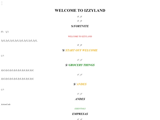 pages/2021/jan/gen6/WELCOME TO IZZYLAND screenshot
