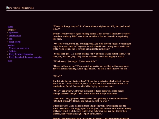 fics/splinter/01 screenshot