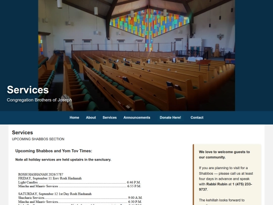 services screenshot