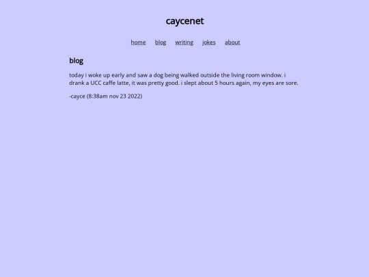 blog screenshot