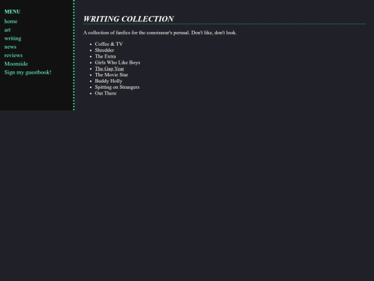 writing/writingdirectory screenshot