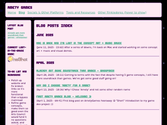 blogindex screenshot