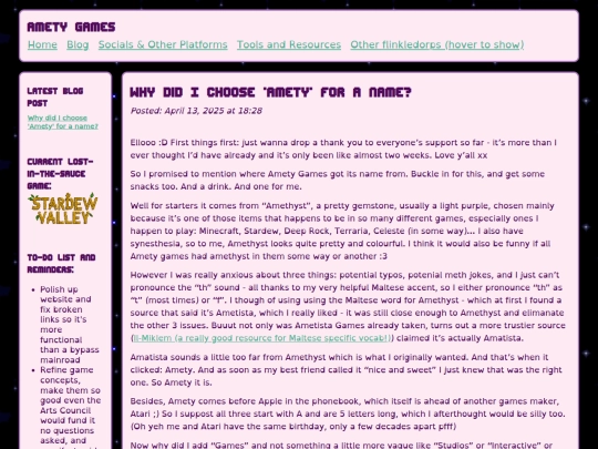 posts/2025/04/why-did-i-choose-amety-for-a-name screenshot