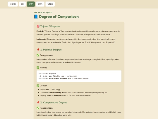 smp/materi/11-degree-of-comparison screenshot