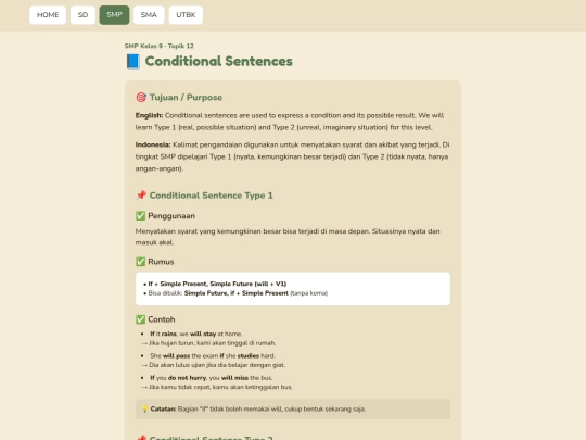 smp/materi/12-conditional-sentences screenshot