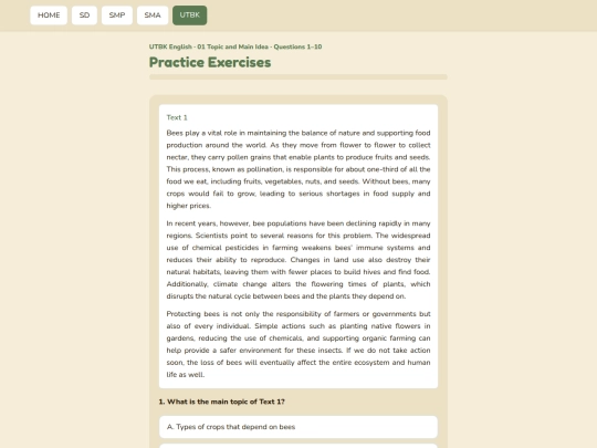 utbk/latihan/01-main-idea-topic-p1 screenshot