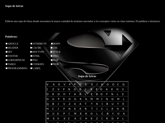 sopa de letras/sopaletras screenshot