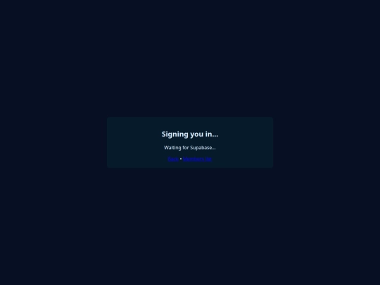 LOGIN/callback screenshot