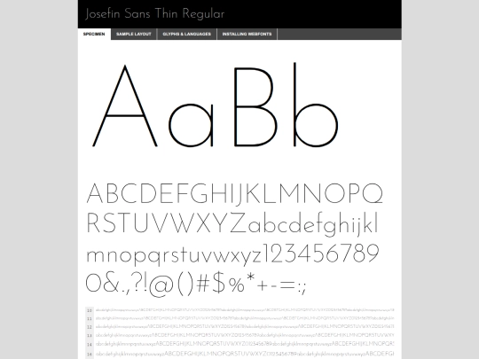 JosefinSans/josefinsans-variablefont_wght-demo screenshot