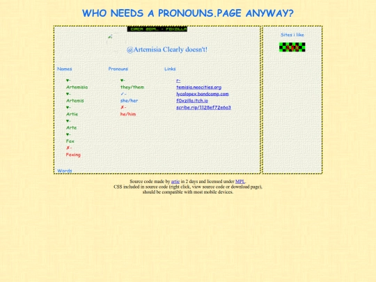 projects/aboutme screenshot