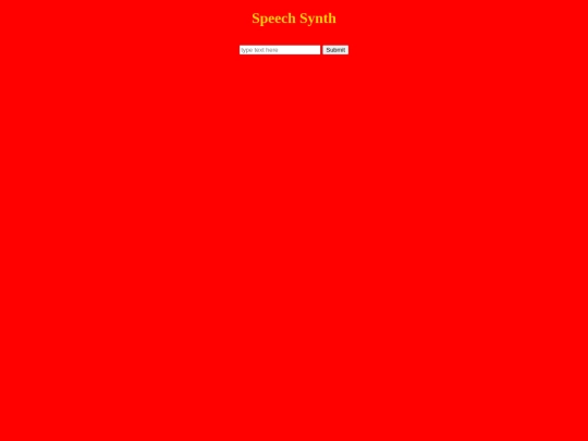 speechsynth screenshot