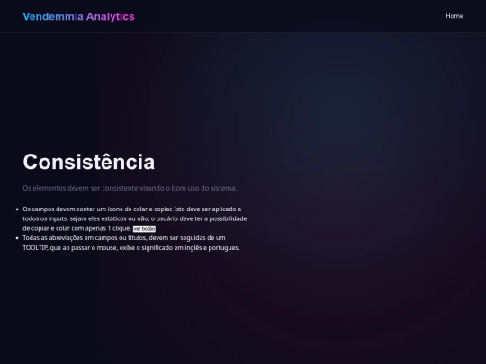 consistência screenshot