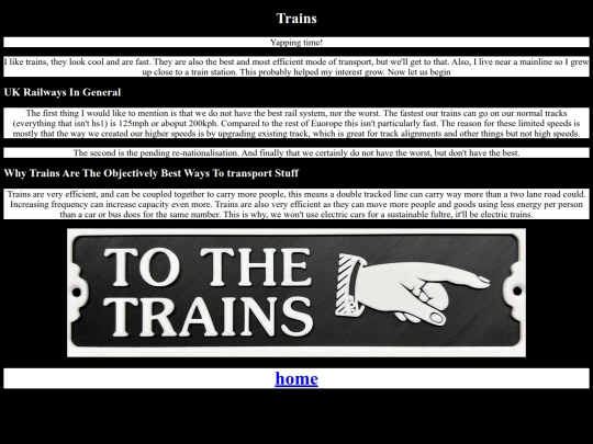 Trains screenshot