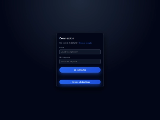 login screenshot