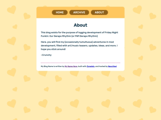 blog/about screenshot