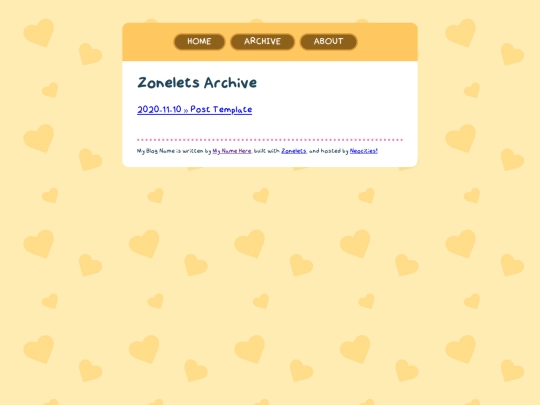blog/archive screenshot