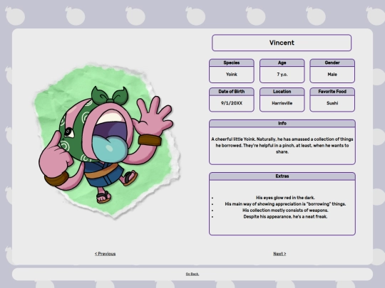 vincent/001 screenshot