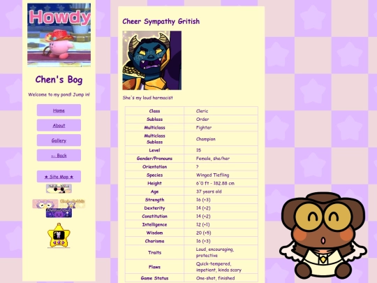 TTRPG-Characters/DnD/Cheer screenshot
