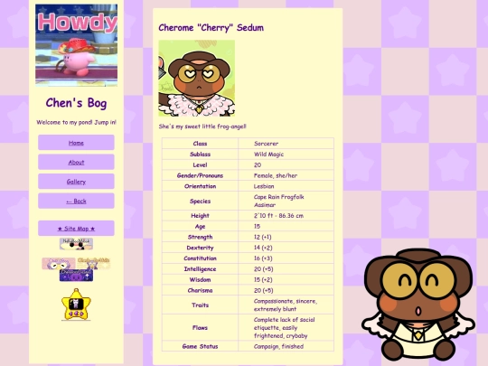 TTRPG-Characters/DnD/Cherome screenshot
