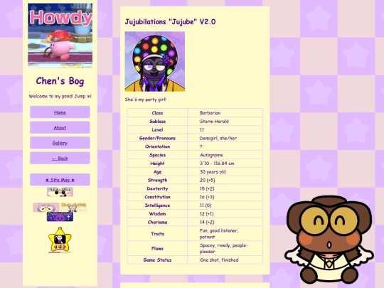 TTRPG-Characters/DnD/Jujubilations screenshot