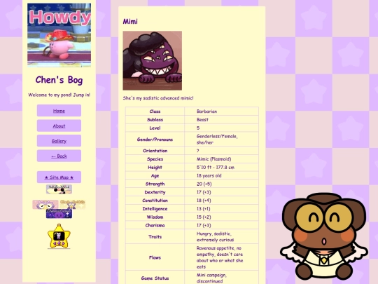 TTRPG-Characters/DnD/Mimi screenshot